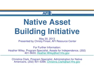 Asset Building Strategies for Economic Empowerment