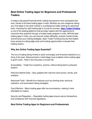 Best Online Trading Apps for Beginners and Professional Traders