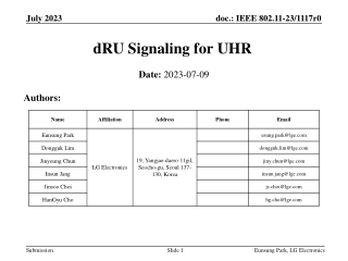 Efficient dRU Tone Plan Design for UHR Communications
