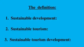 Sustainable Tourism and Development