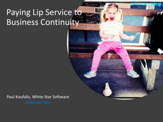 Business Continuity Challenges and Solutions