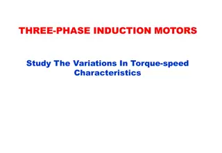 Variations in IM Torque-Speed Characteristics