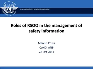 Roles of RSOO in Safety Information Management by ICAO