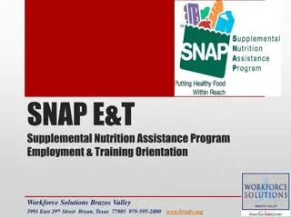 Empowerment through SNAP Employment & Training Program