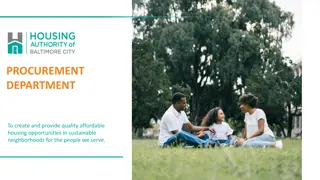 Affordable Housing Procurement Opportunities in Baltimore City