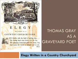 Pre-Romantic Poetry and the Graveyard School: Thomas Gray and the Transition to Romanticism