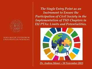 Ensuring Civil Society Participation in TSD Implementation in EU PTAs