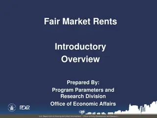 Fair Market Rents: Overview and Application