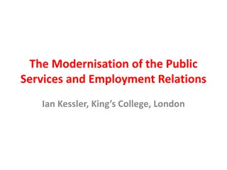 Exploring Modernisation of Public Services and Employment Relations