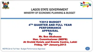 Lagos State 2012 Budget Performance Appraisal
