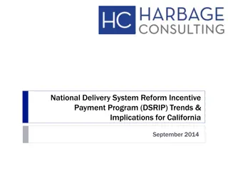National Delivery System Reform Incentive Payment Program Trends