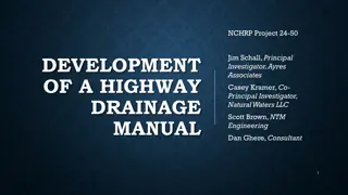 Development of Modern Highway Drainage Manual