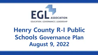 Henry County R-I Public Schools Governance Plan