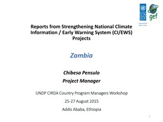 National Climate Information and Early Warning System Projects in Zambia