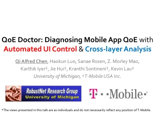 Automated Mobile App QoE Diagnosis with Cross-layer Analysis