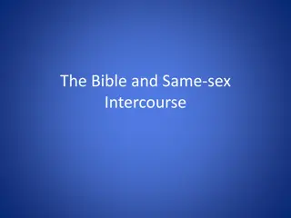 The Bible and Same-Sex Intercourse