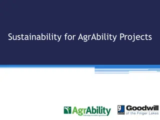 Enhancing Sustainability and Support for AgrAbility Projects