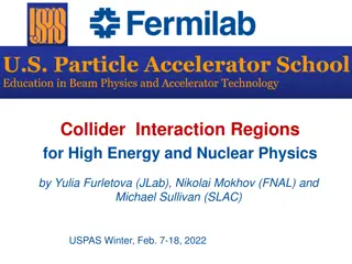 Exploring Collider Interaction Regions in High Energy and Nuclear Physics