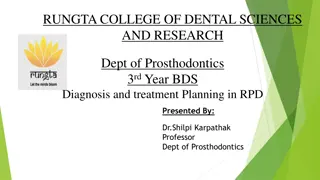 Diagnosis and Treatment Planning for Partially Edentulous Patients