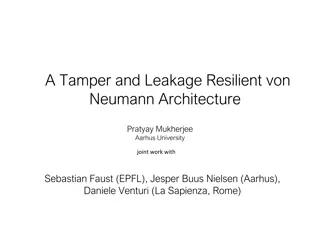Tamper and Leakage Resilient von Neumann Architecture