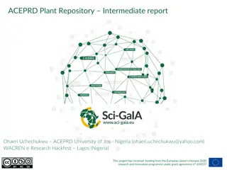 ACEPRD Plant Repository Intermediate Report - Integrating Traditional Medicine with Modern Healthcare
