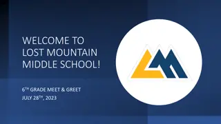 6th Grade Meet & Greet at Lost Mountain Middle School