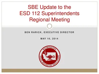Washington State Board of Education Outreach and Updates