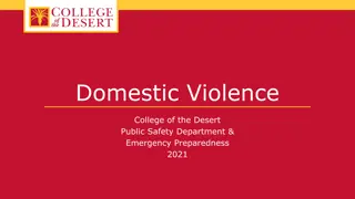 Domestic Violence and Providing Support
