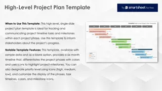 Visual High-Level Project Plan Template for Effective Communication