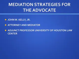 Mediation Strategies for Advocates: Resolving Conflicts with Expert Techniques