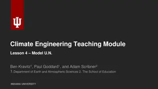 Model U.N. Climate Engineering Teaching Module Lesson 4