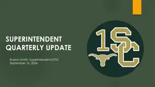 District Educational Update - 2024/2025 Focus