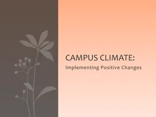 Implementing Positive Changes in Campus Climate