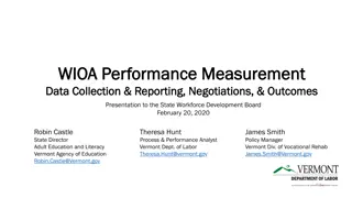 Insights into WIOA Performance Measurement and Data Reporting