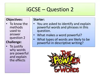 Unleashing the Power of Words in Descriptive Writing