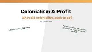 Impact of Colonialism on Land Exploitation and Modern Agriculture