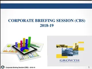 Corporate Briefing Session 2018-19: Natural Gas Impact on Pakistan's Economy