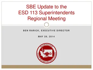Update on Washington State Board of Education Activities