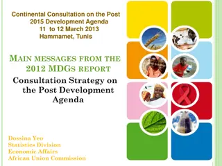 Insights from 2012 MDGs Report on Post-2015 Development Agenda in Africa