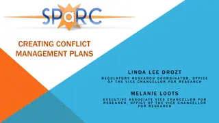 Conflict Management Roles and Processes