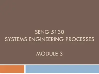 Systems Engineering Processes in Conceptual Design Phase