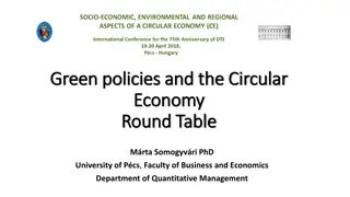Green Policies and the Circular Economy Round Table Discussion