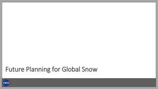 Innovations in Global Snow Monitoring and Planning