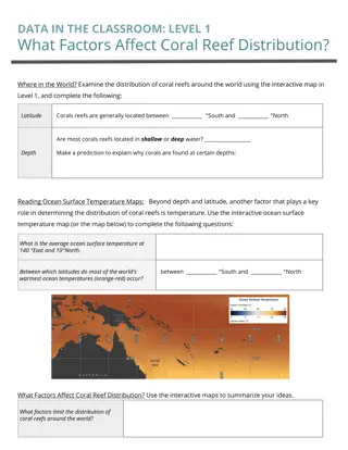 Factors Affecting Coral Reef Distribution
