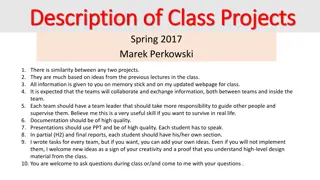 Class Projects Spring 2017 - Innovative Architecture Design with Memristors