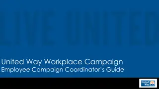 United Way Workplace Campaign - Employee Engagement Guide