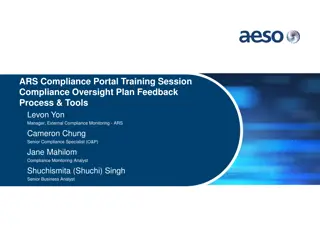 ARS Compliance Oversight Plan