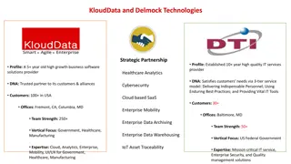 KloudData and Delmock Technologies Strategic Partnership Profile