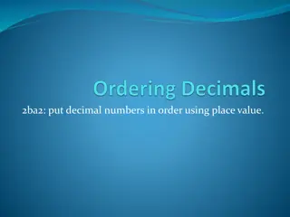 Ordering Decimals: How to Arrange Decimal Numbers Using Place Value