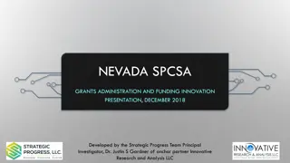 Nevada SPCSA Grants Administration & Funding Innovation Overview